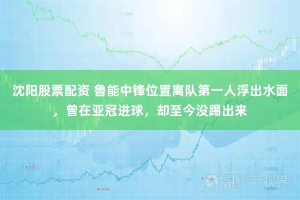 沈阳股票配资 鲁能中锋位置离队第一人浮出水面，曾在亚冠进球，却至今没踢出来